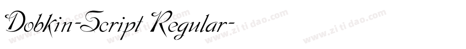 Dobkin-Script Regular字体转换
